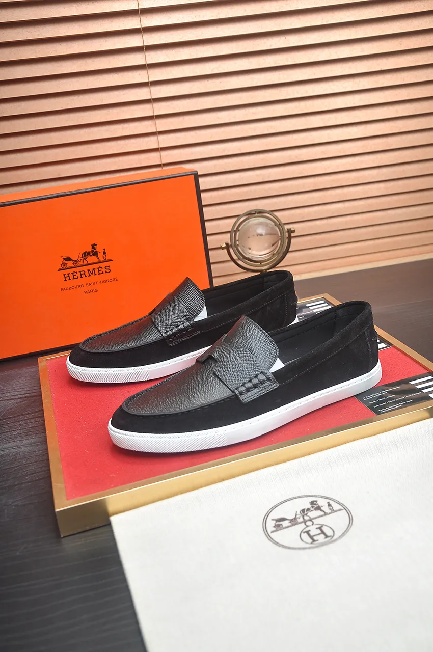 Men's shoes💰540💶[HERMES] (cowhide lining)🍀Italian top luxury🍀He does not pursue novel styles and gorgeous colors, but attracts the favor of successful men with his flawless, elegant and classic style. Formal leather shoes This very comfortable, simple and stable style allows you to easily match any style! The pattern is absolutely 1:1 refined from the original case, and we strive for excellence in materials, imported cowhide + cowhide lining💪💪💪extraordinary texture👍! .Code number: 39-45 (45 customized)